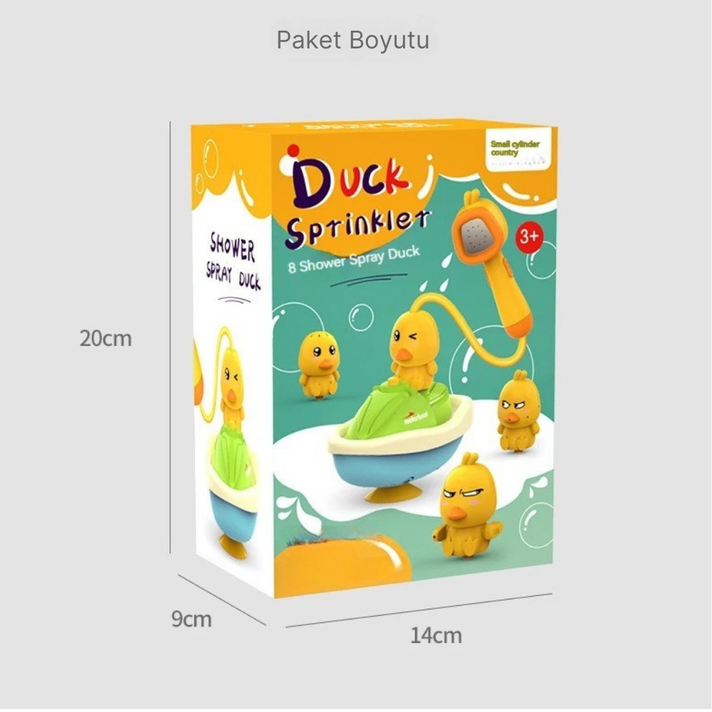 DuckBath™-Sevimli Ördeklerle Işıltılı Banyo Macerası – Otomatik Su Spreyli, Kaymaz Tekne!